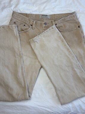 Wrangler Men’s Beige acid wash Jeans
